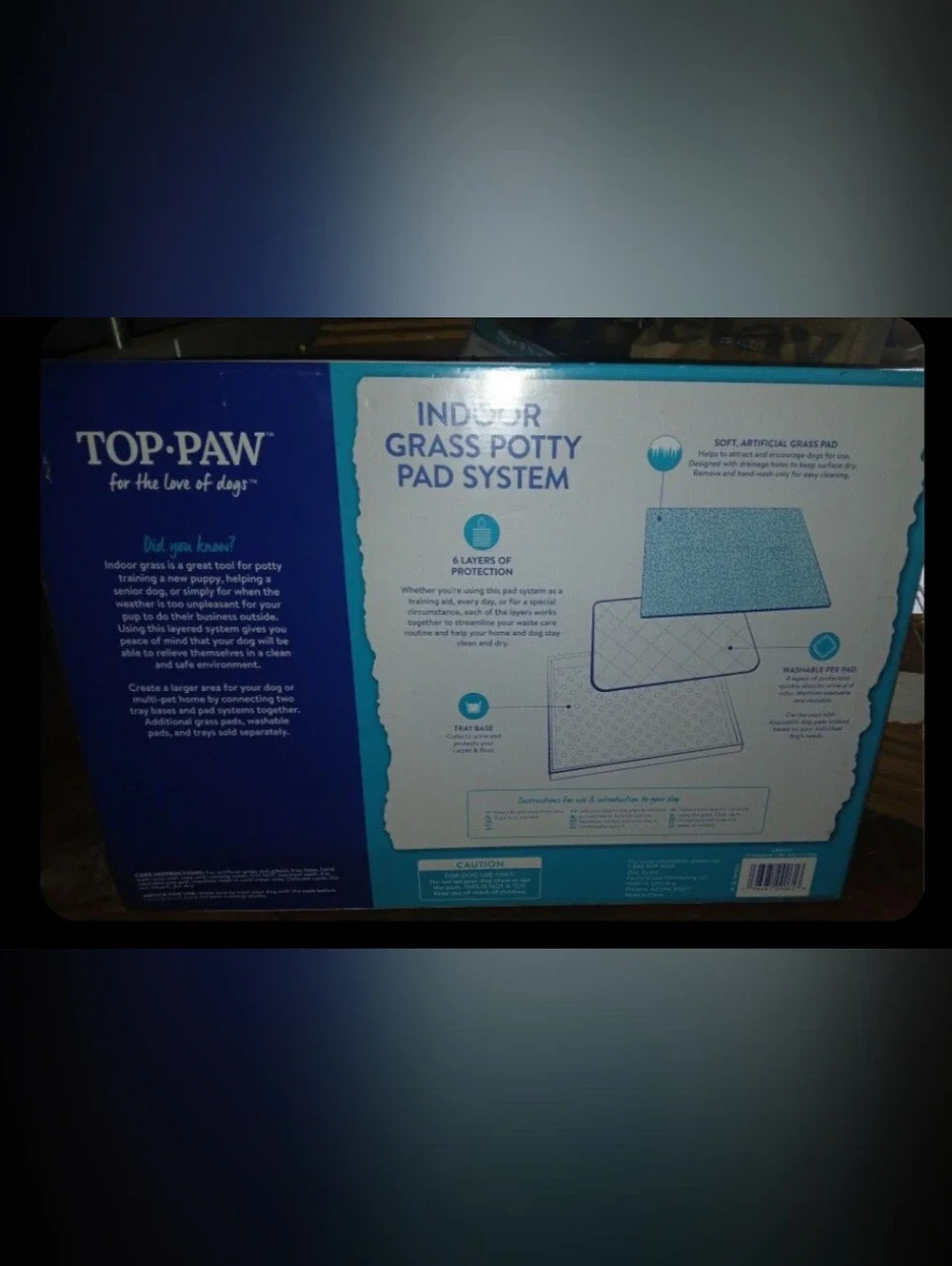 Top Paw Indoor Grass Potty Pad System